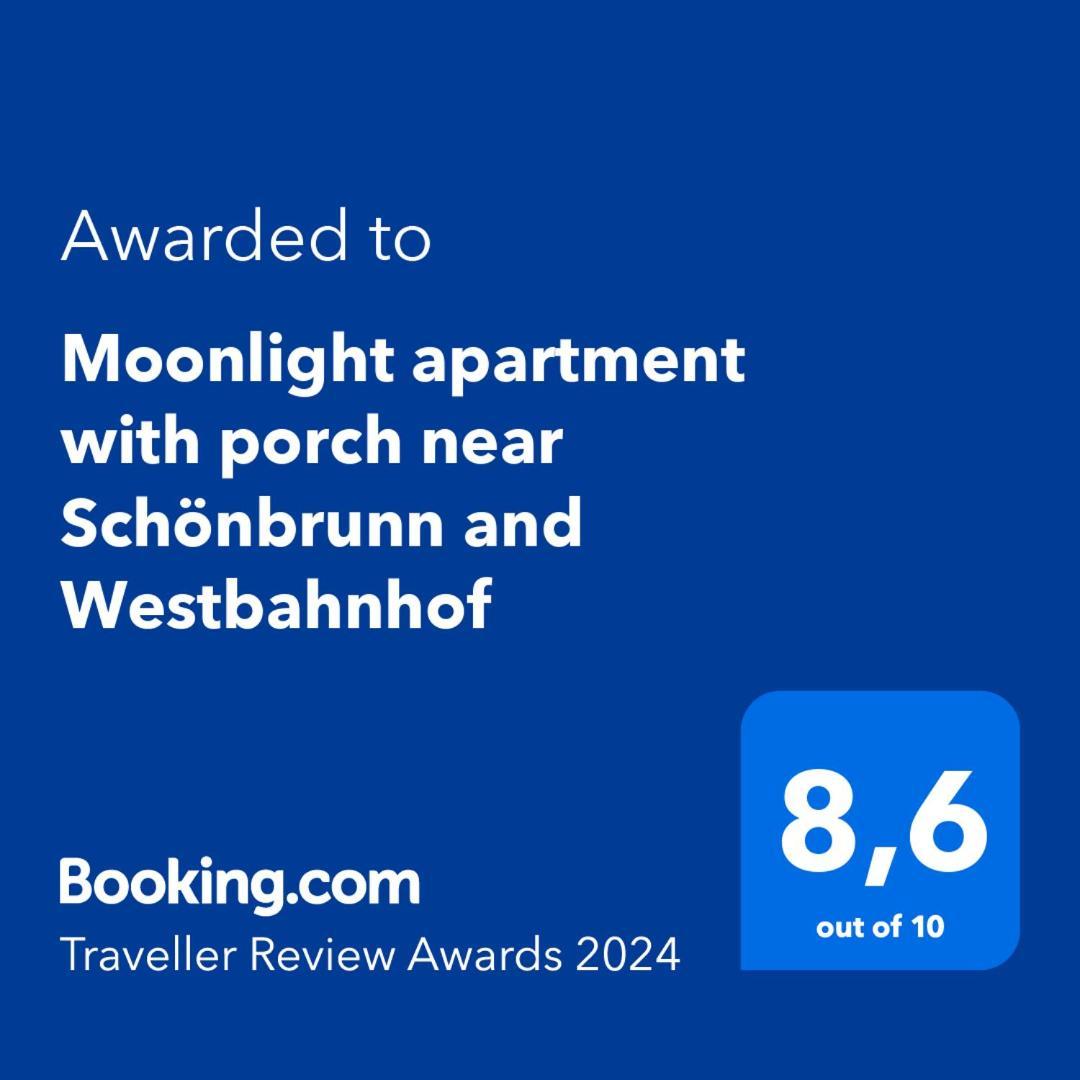 Moonlight Apartment With Porch Near Schoenbrunn And Westbahnhof Wina Bagian luar foto